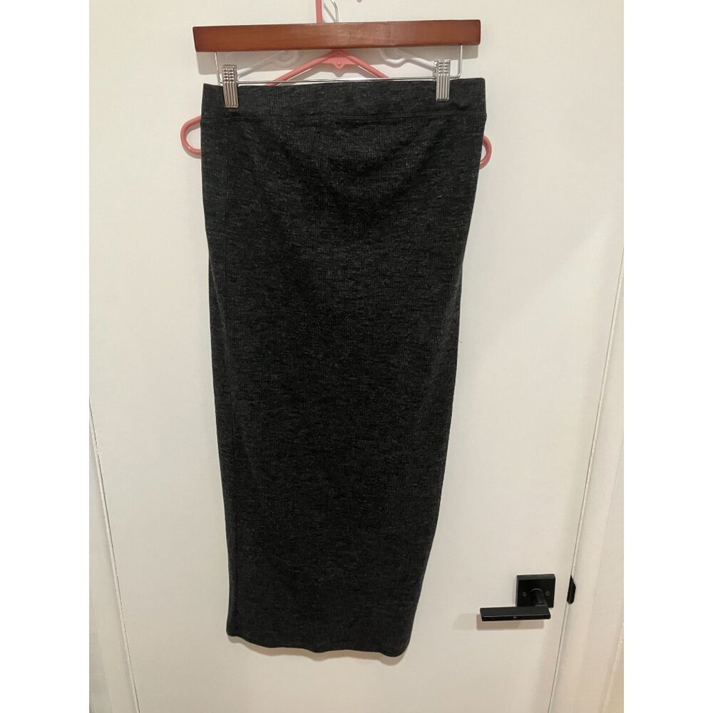 H&M Maternity Women's Midi Skirt, Gray, Size Large